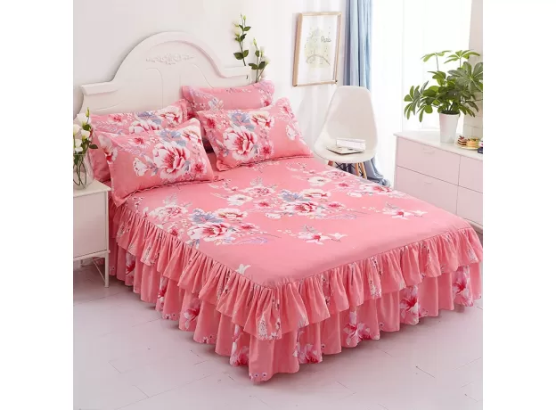 WEDDING BEDSPREAD SET WITH FREE PILLOWCASES - PROTECHSHOP