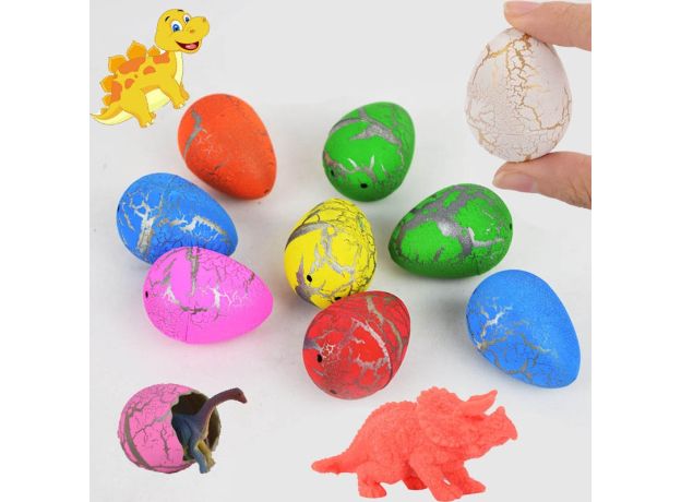 60 Pcs Cute Magic Hatching Growing Animal Dinosaur Eggs For Kids ...