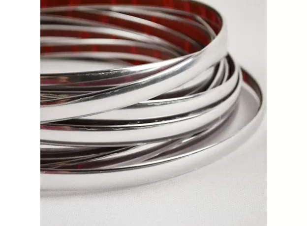 SILVER CAR CHROME STYLING DECORATION MOULDING TRIM STRIP TAPE AUTO DIY PROTECTIVE STICKER