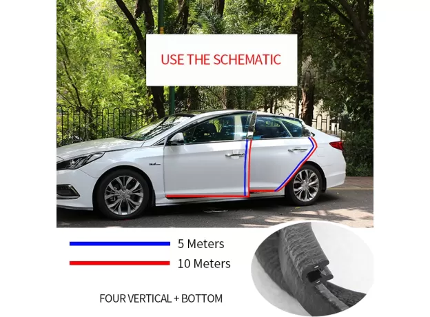 CAR DOOR EDGE PROTECTOR ANTI SCRATCH GUARD TRIM AUTOMOBILE DOOR STICKERS STYLING DECOR ACCESSORIES