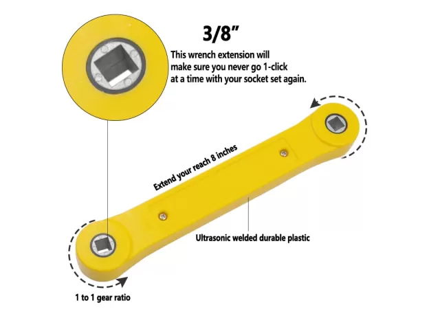 DIY HOOK WRENCH ADJUSTABLE "EXTENSION WRENCH AUTOMOTIVE TOOLS RATCHET WRENCH FOR CAR VEHICLE AUTO REPLACEMENT PARTS