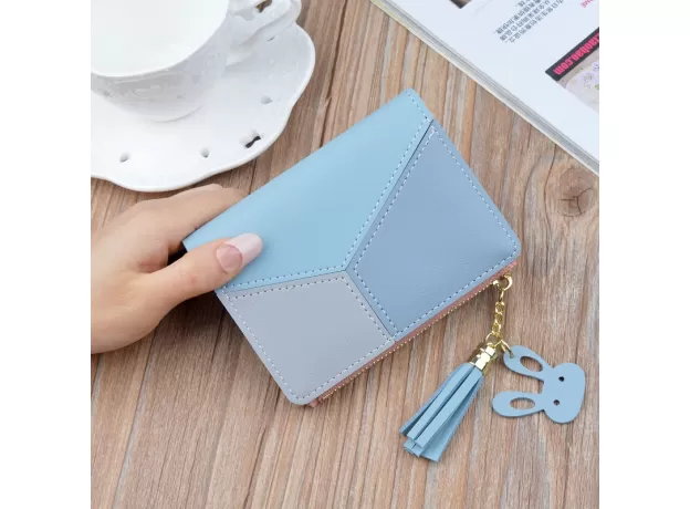 WOMEN CUTE PINK WALLETS POCKET PURSE CARD HOLDER PATCHWORK WALLET LADY FEMALE FASHION SHORT COIN BURSE MONEY BAG