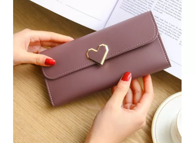 WOMEN LONG WALLETS PURSES LUXURY LOVE HEART WALLETS FOR LADIES GIRL MONEY  POCKET CARD HOLDER FEMALE WALLETS