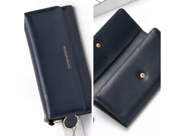 WOMEN WALLETS BRAND LETTER LONG TRI-FOLD WALLET PURSE FRESH LEATHER FEMALE CLUTCH CARD HOLDER CARTERA MUJER