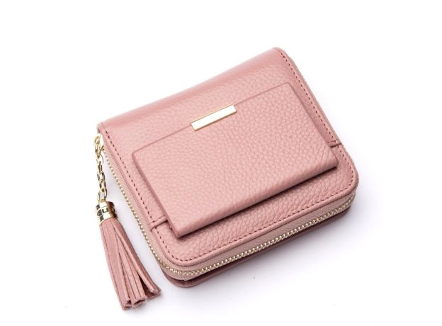 WOMEN WALLET COIN PURSES HOLDERS POCKET COWHIDE FEMALE SHORT WALLET ID CARD HOLDER