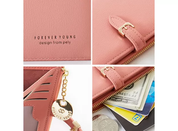 LEATHER SHORT WOMEN WALLET MANY DEPARTMENT LADIES SMALL CLUTCH MONEY COIN CARD HOLDERS PURSE SLIM