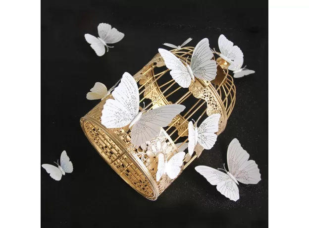 12PCS/SET 3D BUTTERFLY WALL STICKER BUTTERFLIES HOME DECORATION ROOM DECOR FRIDGE MAGNET WALL STICKERS