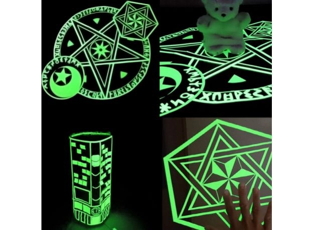 WALL STICKER LIVING ROOM BEDROOM ECO-FRIENDLY HOME DECORATION DECAL GLOW IN THE DARK