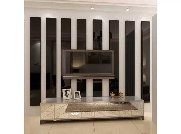 SIMPLE LINES ACRYLIC 3D WALL STICKERS BACKGROUND WALL DECORATION CEILING WAIST LINE LIVING ROOM DINING ROOM