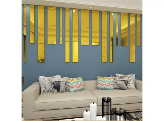 SIMPLE LINES ACRYLIC 3D WALL STICKERS BACKGROUND WALL DECORATION CEILING WAIST LINE LIVING ROOM DINING ROOM