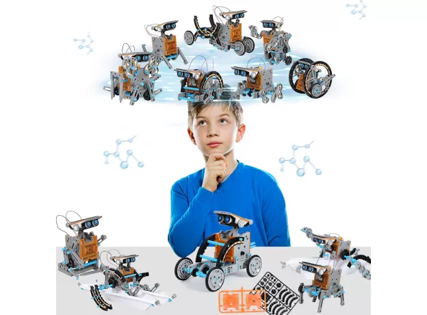 TOYS EDUCATIONAL SCIENCE KITS TOYS SOLAR TECHNOLOGY ROBOT LEARNING SCIENTIFIC TOY FOR CHILDREN SUIT