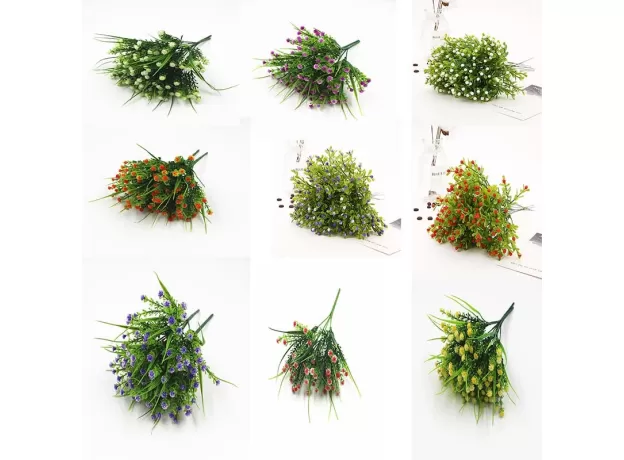 GREEN PLASTIC GRASS PLANT ARTIFICIAL FLOWER