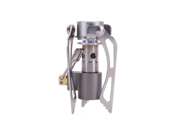 OUTDOOR STOVE TITANIUM ALLOY FOLDING MINI CAMPING OVEN SURVIVAL FURNACE STOVE 45G 3000W