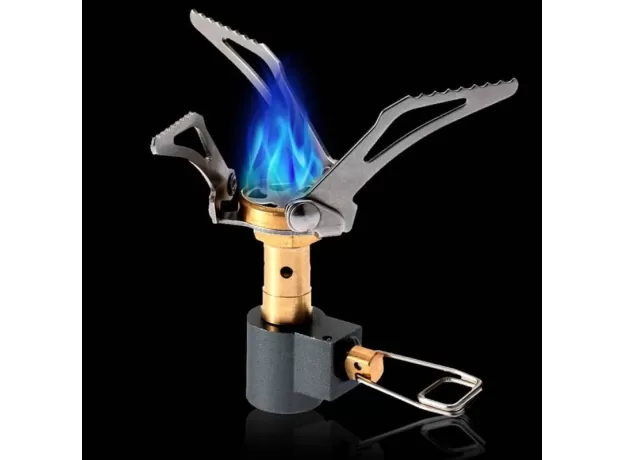 OUTDOOR STOVE TITANIUM ALLOY FOLDING MINI CAMPING OVEN SURVIVAL FURNACE STOVE 45G 3000W