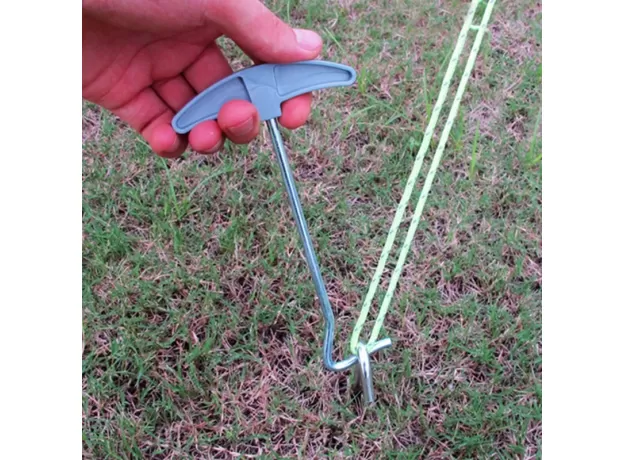 1PCS CAMPING TENT PEG STAKES EXTRACTOR PULLER NAIL RETRACTOR HOOK WRECKING STAPLE REMOVER NAIL PULLER