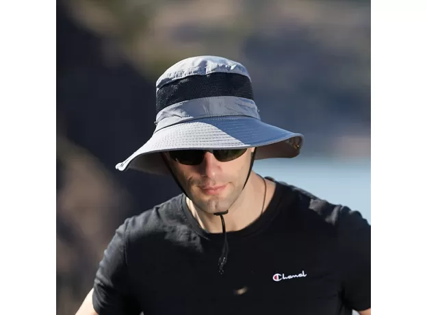 SUN PROTECTION BUCKET CAP SPLICING RETICULAR QUICK DRYING FISHERMAN HAT  OUTDOOR CLIMBING TOURISM FISHING