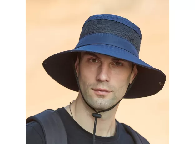 SUN PROTECTION BUCKET CAP SPLICING RETICULAR QUICK DRYING FISHERMAN HAT  OUTDOOR CLIMBING TOURISM FISHING