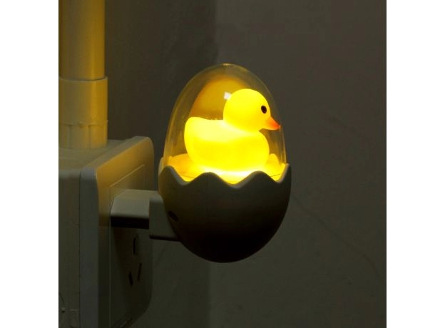 LED Night Light 110V 220V Yellow Duck EU Plug Socket Wall Lamp With Remote for Children's