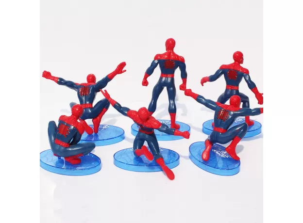 6PCS/SET SPIDER-MAN FIGURE THE SPIDERMAN SPIDER MAN PVC ACTION FIGURE TOYS