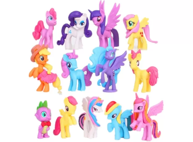 13 PCS MY LITTLE PONY UNICORN RAINBOW ACTION FIGURE CUTE 5-8CM PVC DOLL FRIENDSHIP MAGIC TOYS