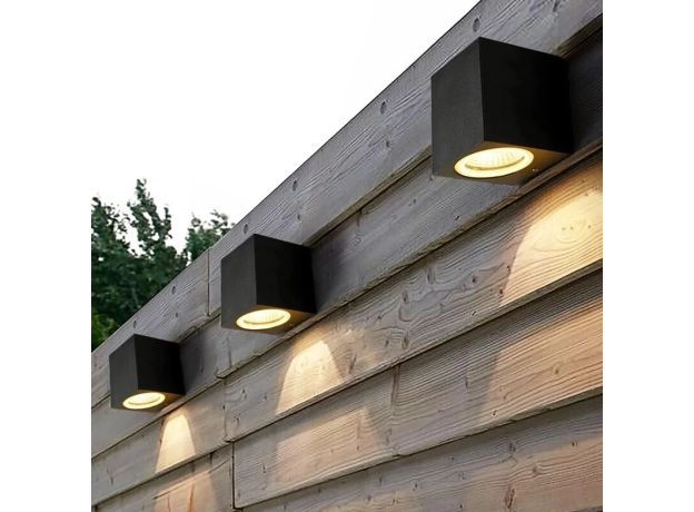 LED Aluminum Wall Lamp Porch Light Wall Sconce Square Outdoor Waterproof Wall Light