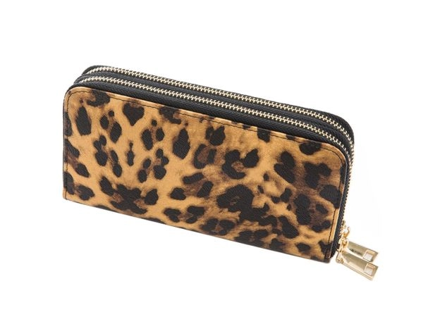WOMEN WALLET BIG FEMALE MONEY POCKET LEOPARD LEATHER BRAND LADIES LONG WALLETS CARD CLUTCH