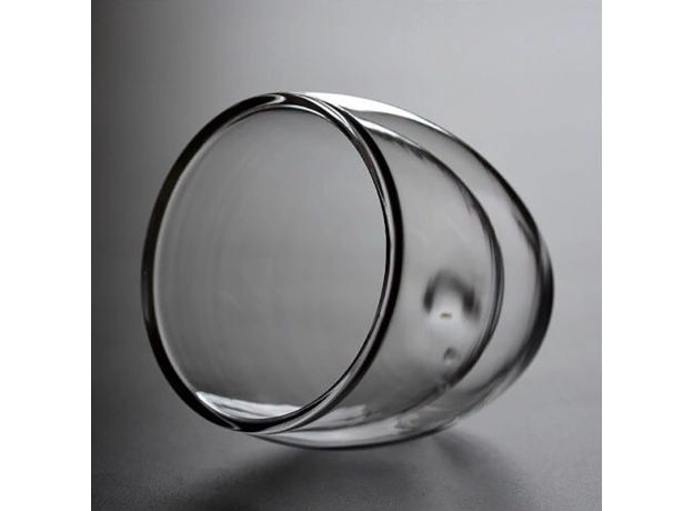 HIGH BOROSILICATE GLASS DOUBLE-WALL INSULATED COFFEE CUP