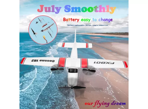 ELECTRIC RC AIRPLANE RTF – EPP FOAM CESSNA 182 UAV GLIDER PLANE