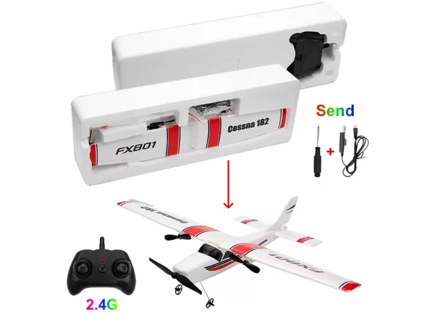 ELECTRIC RC AIRPLANE RTF – EPP FOAM CESSNA 182 UAV GLIDER PLANE