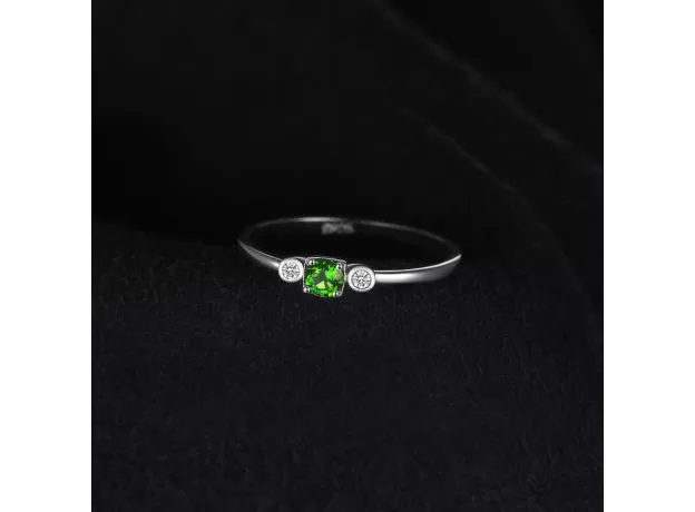 WHITE TOPAZ LOPSIDED RING 925 STERLING SILVER RINGS FOR WOMEN ENGAGEMENT RING SILVER 925 GEMSTONES JEWELRY