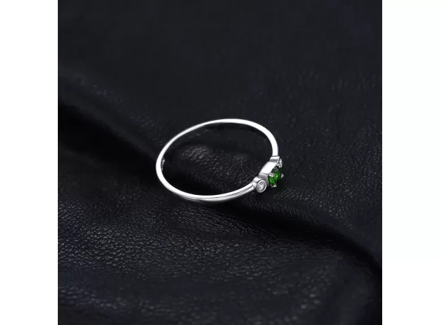 WHITE TOPAZ LOPSIDED RING 925 STERLING SILVER RINGS FOR WOMEN ENGAGEMENT RING SILVER 925 GEMSTONES JEWELRY