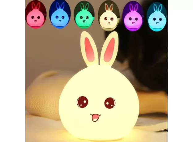 LED RABBIT NIGHT LIGHT USB FOR CHILDREN BABY KIDS GIFT ANIMAL CARTOON DECORATIVE LAMP