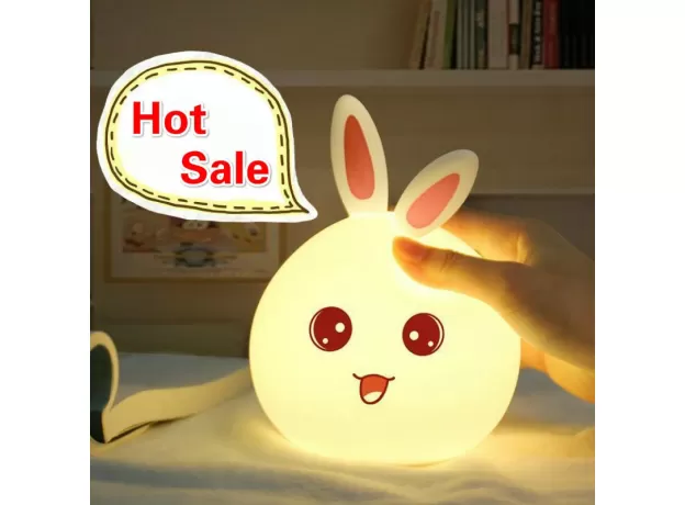 LED RABBIT NIGHT LIGHT USB FOR CHILDREN BABY KIDS GIFT ANIMAL CARTOON DECORATIVE LAMP