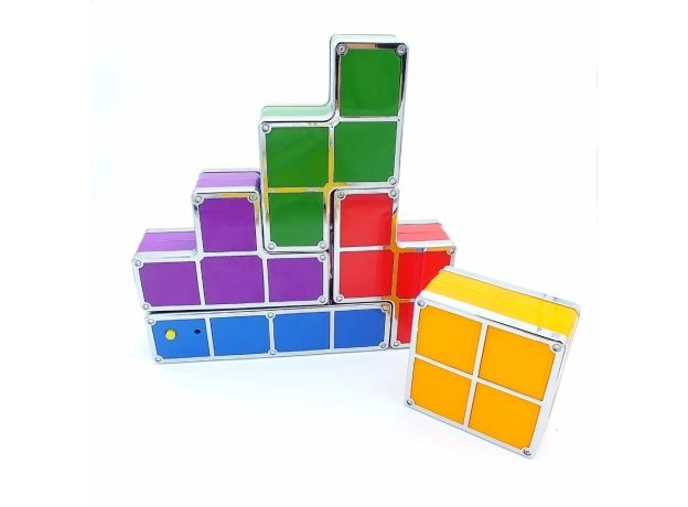 TETRIS PUZZLE LIGHT STACKABLE LED DESK LAMP CONSTRUCTIBLE BLOCK NIGHT LIGHT RETRO GAME TOWER