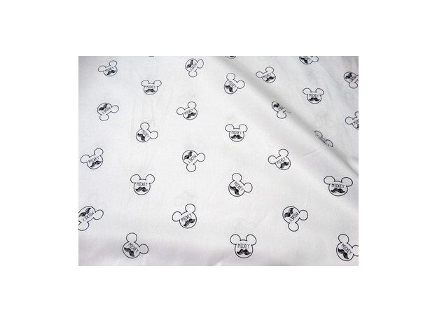Cotton cartoon mickey letters print fabric baby's bed sack handmade garment skirt pure cotton