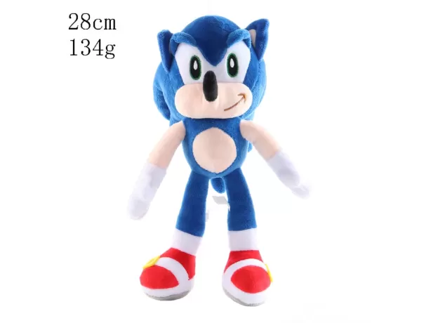 HIGH QUALITY 27CM BLUE SONIC PLUSH DOLL TOY SOFT SONIC STUFFED ANIMALS CHARACTERS KIDS TOYS