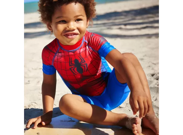 KIDS SWIMWEAR ONE PIECE BOYS SWIMSUIT MINIONS BATMAN SWIMMING