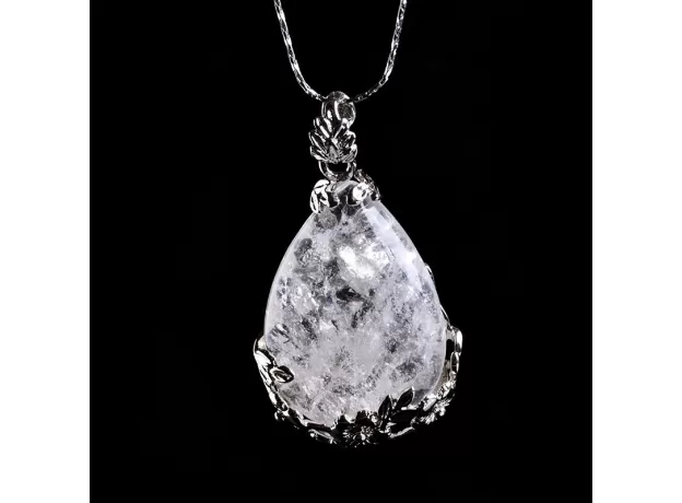 1PC NATURAL CRYSTAL ROSE QUARTZ NECKLACE PENDANT AEROBATIC PEARL MINERAL ORNAMENT COUPLE DECORATION