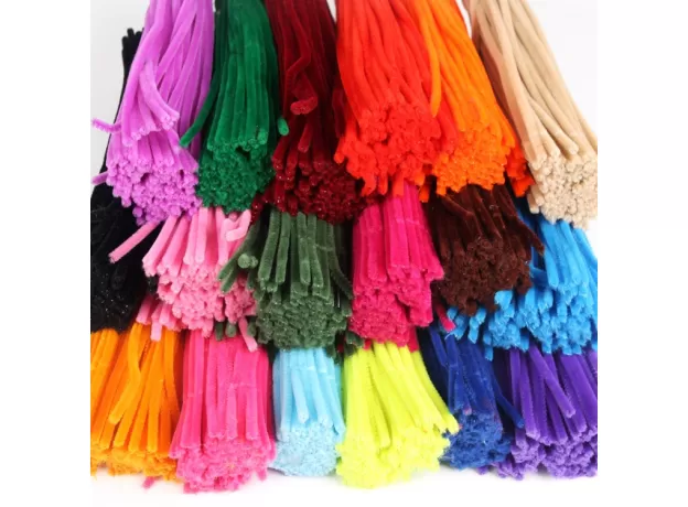 30/50/100PCS MULTICOLOUR CHENILLE STEMS PIPE CLEANERS HANDMADE DIY ART CRAFTS