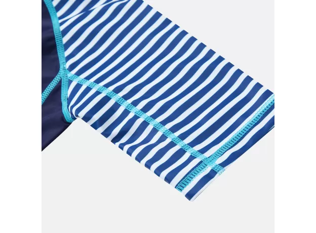 ONE-PIECE BABY BOY'S SWIMWEAR FISH PRINTED RASHGUARD SWIMSUIT CHILD SHORT SLEEVE RASH GUARD