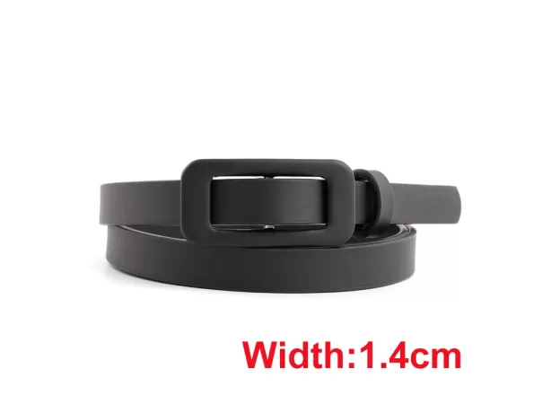 LEATHER WAIST BELT FOR WOMEN NARROW THIN BELTS WAISTBAND PIN BUCKLE STRAPS