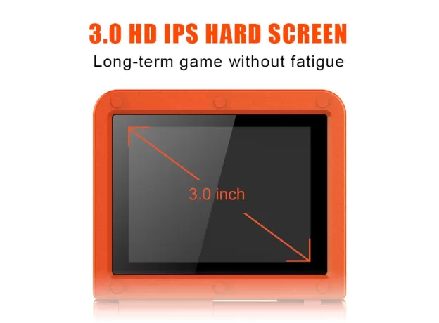 POWKIDDY V90 3-INCH IPS FLIP HANDHELD CONSOLE – DUAL LINUX SYSTEM 2000 GAMES