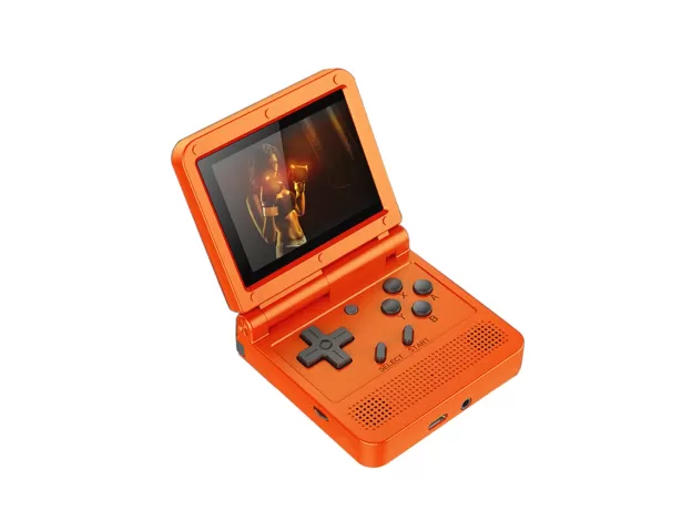 POWKIDDY V90 3-INCH IPS FLIP HANDHELD CONSOLE – DUAL LINUX SYSTEM 2000 GAMES