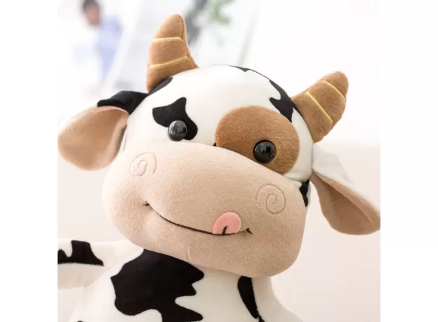 PLUSH COW TOY – CUTE CATTLE SOFT STUFFED ANIMAL DOLL FOR KIDS