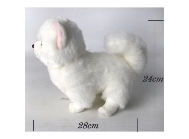 PLUSH POMERANIAN DOG DOLL SIMULATION DOG STUFFED ANIMAL TOYS SUPER REALISTIC DOG TOY