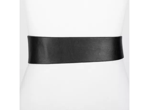 WOMEN KNOT WAISTBANDS WIDE LONG BELTS SOFT PU LEATHER FASHION WOMAN CUMMERBUNDS DRESS DECORATE