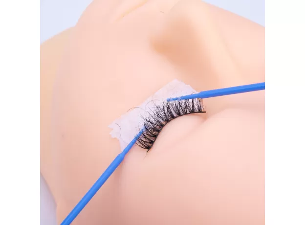 100PCS/BAG DISPOSABLE MICROBRUSH EYELASHES EXTENSION INDIVIDUAL LASH REMOVING SWAB MICRO BRUSH
