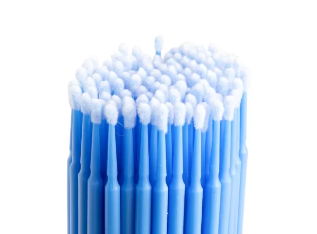 100PCS/BAG DISPOSABLE MICROBRUSH EYELASHES EXTENSION INDIVIDUAL LASH REMOVING SWAB MICRO BRUSH
