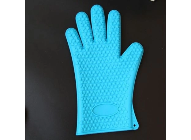 MICROWAVE OVEN BAKING GLOVES SILICONE KITCHEN SUPPLIES INSULATION FIVE FINGER GLOVES KITCHEN