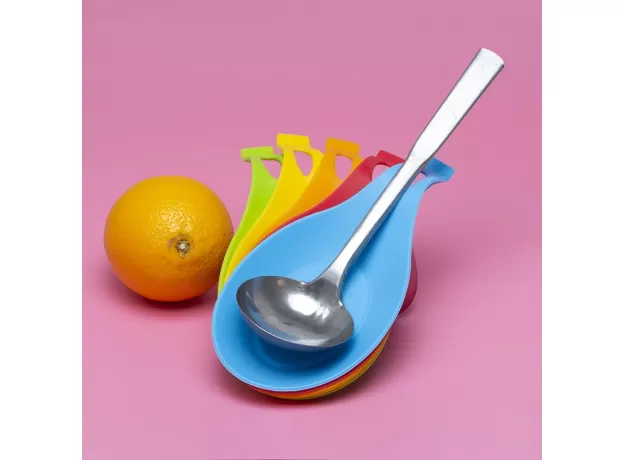1PCS TABLE DECORATION SILICONE INSULATION HEAT RESISTANT SPOON REST KITCHEN TOOL SPOON PAD